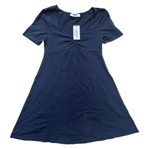Zachary Flare Mini Dress in Navy